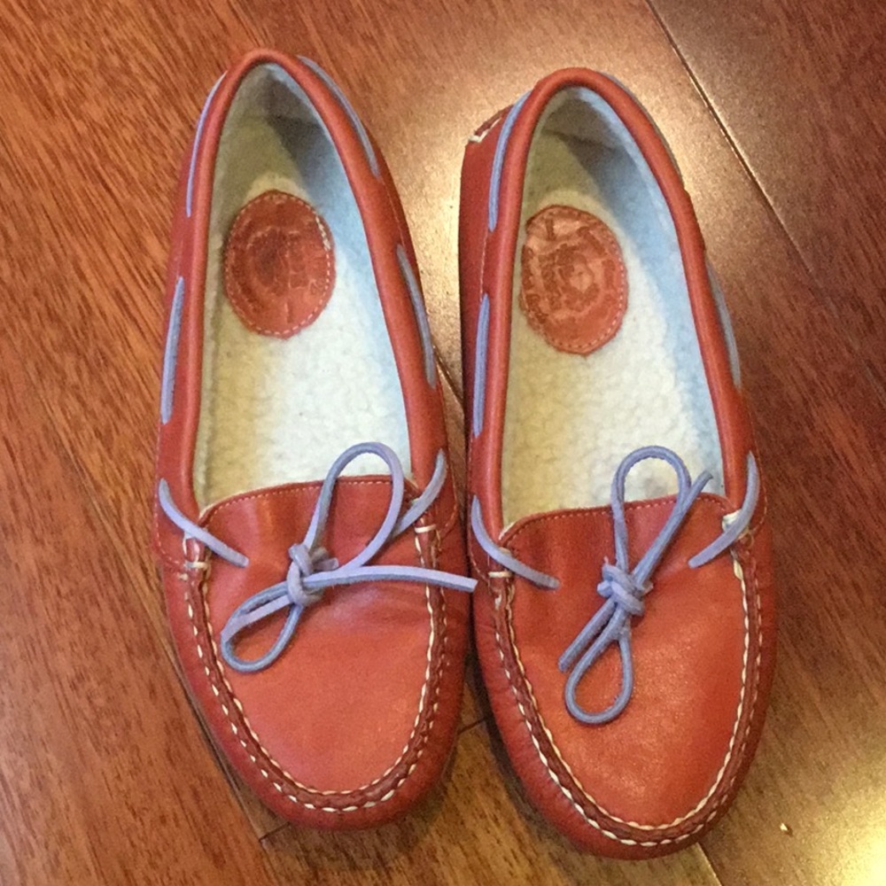 Roots faux fur lined leather shoes